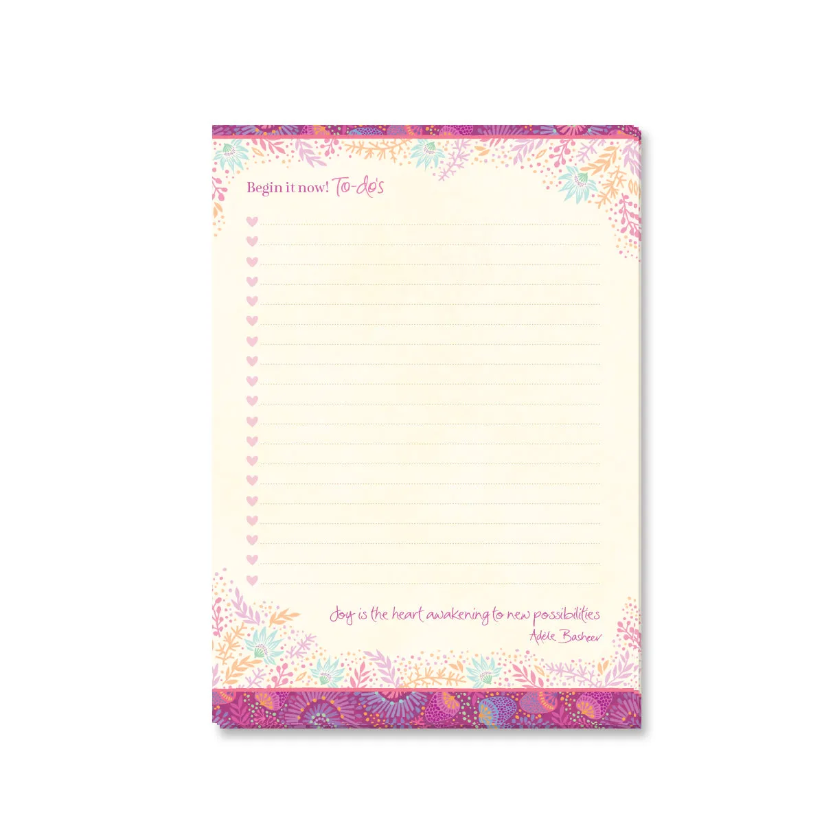 A5 To Do List Pad - New Beginnings