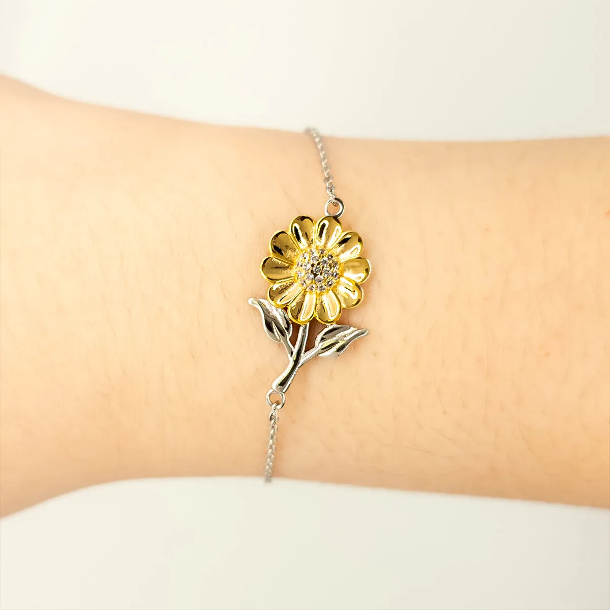 Abuelo Thank You Gifts, Your presence is a reminder of life's greatest, Appreciation Blessing Birthday Sunflower Bracelet for Abuelo