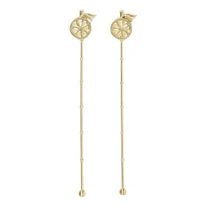 Arancio Set Of 2 Cocktail Stirrers  - Gold