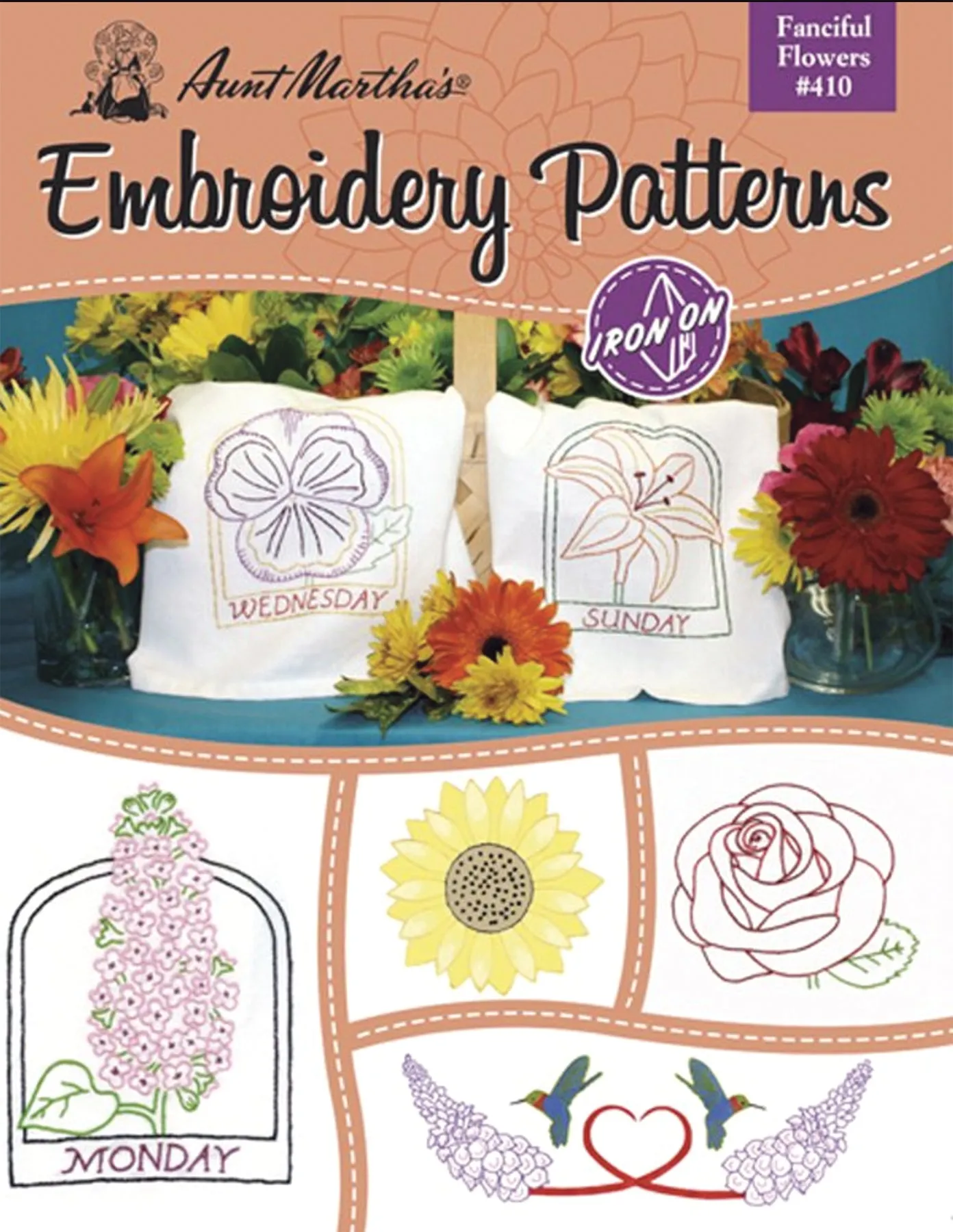 Aunt Martha's Iron-On Transfer Patterns Book Set #2