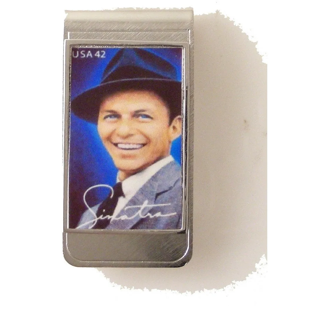 AUTHENTIC 2008 FRANK SINATRA POSTAGE STAMP MONEY CLIP