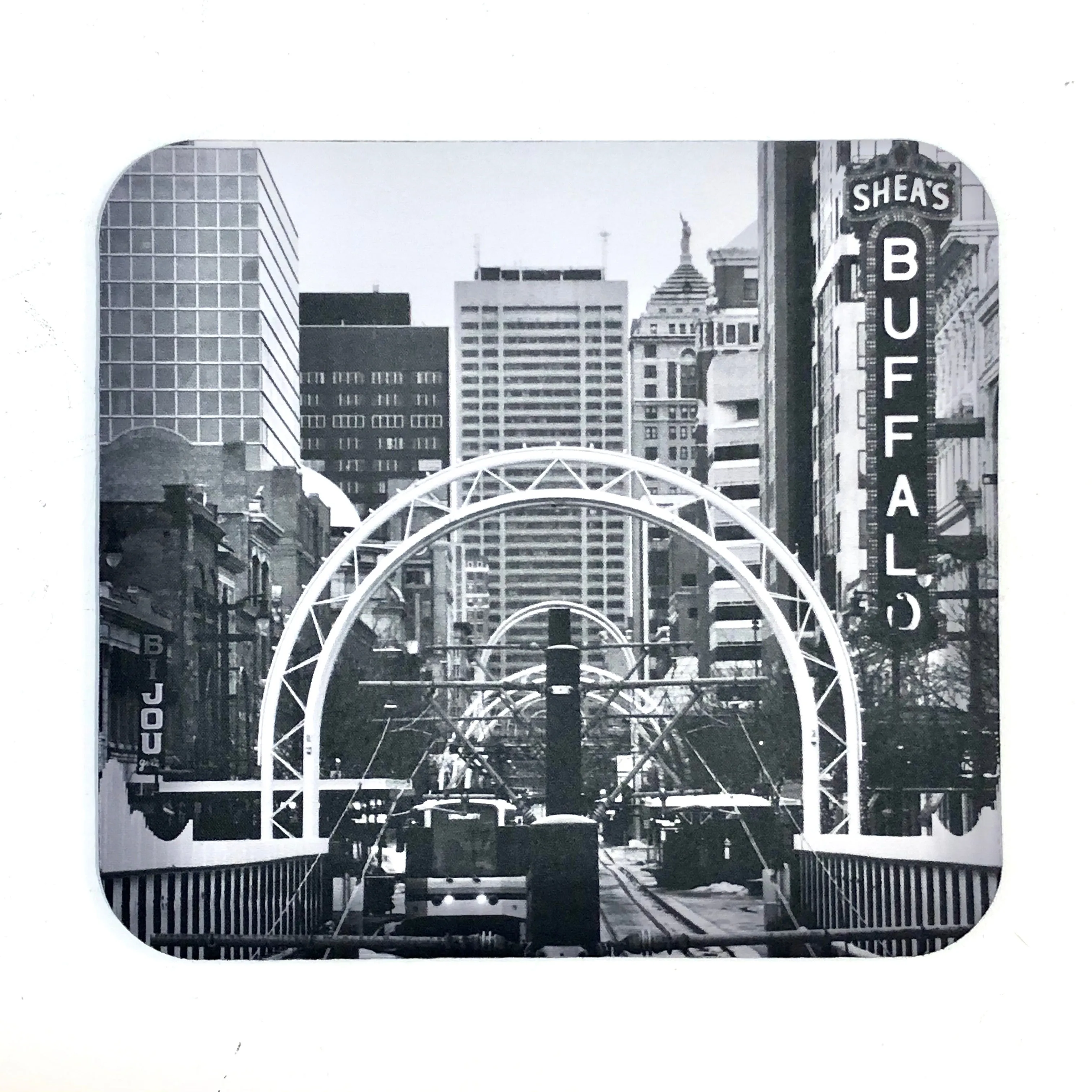 BFLO Black & White Mousepad