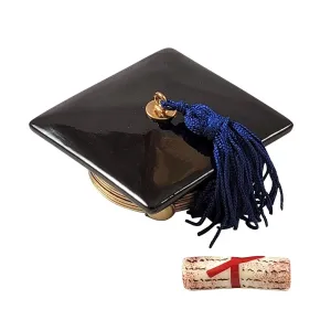 Black Graduation Cap w Diploma