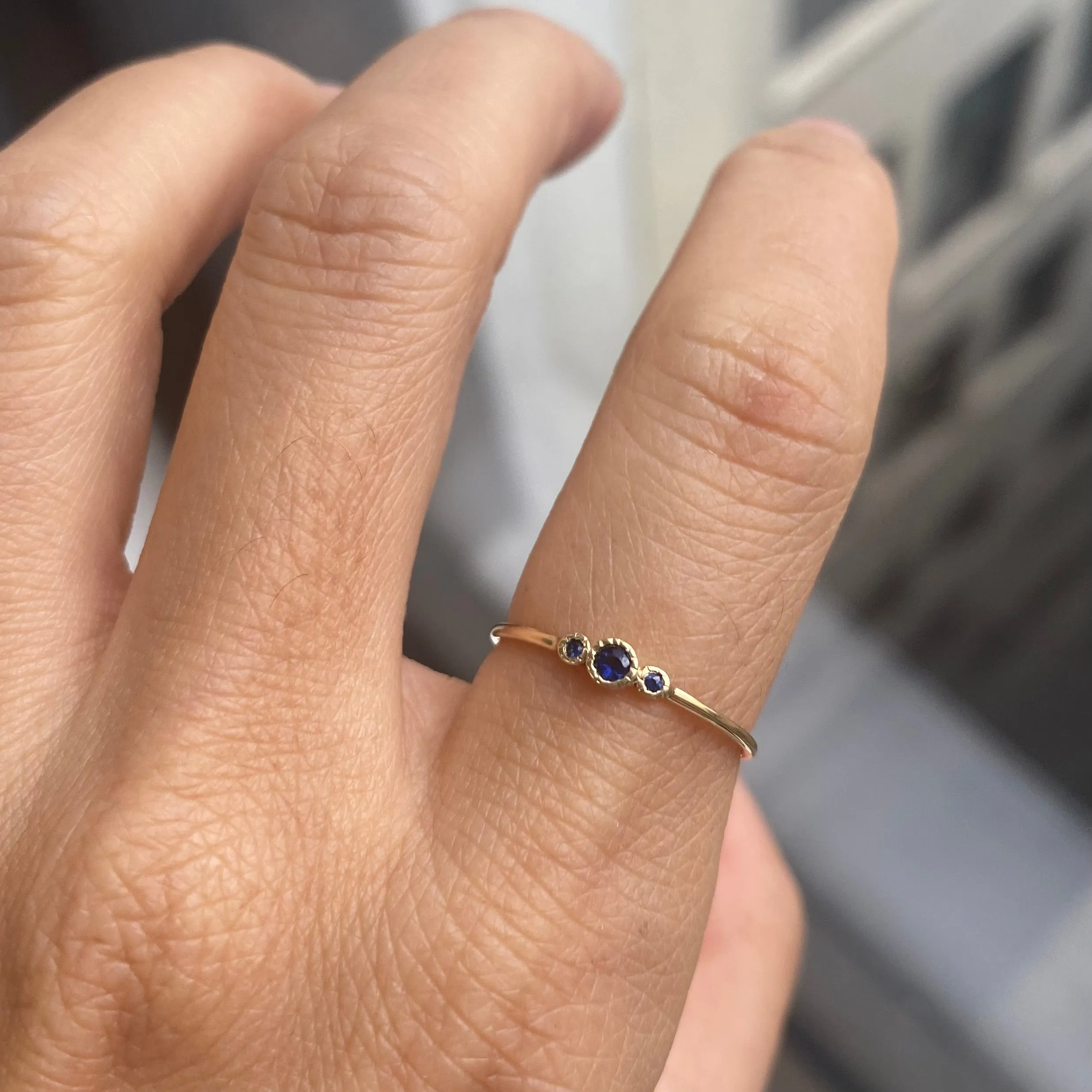 Blue Sapphire Genesis Ring