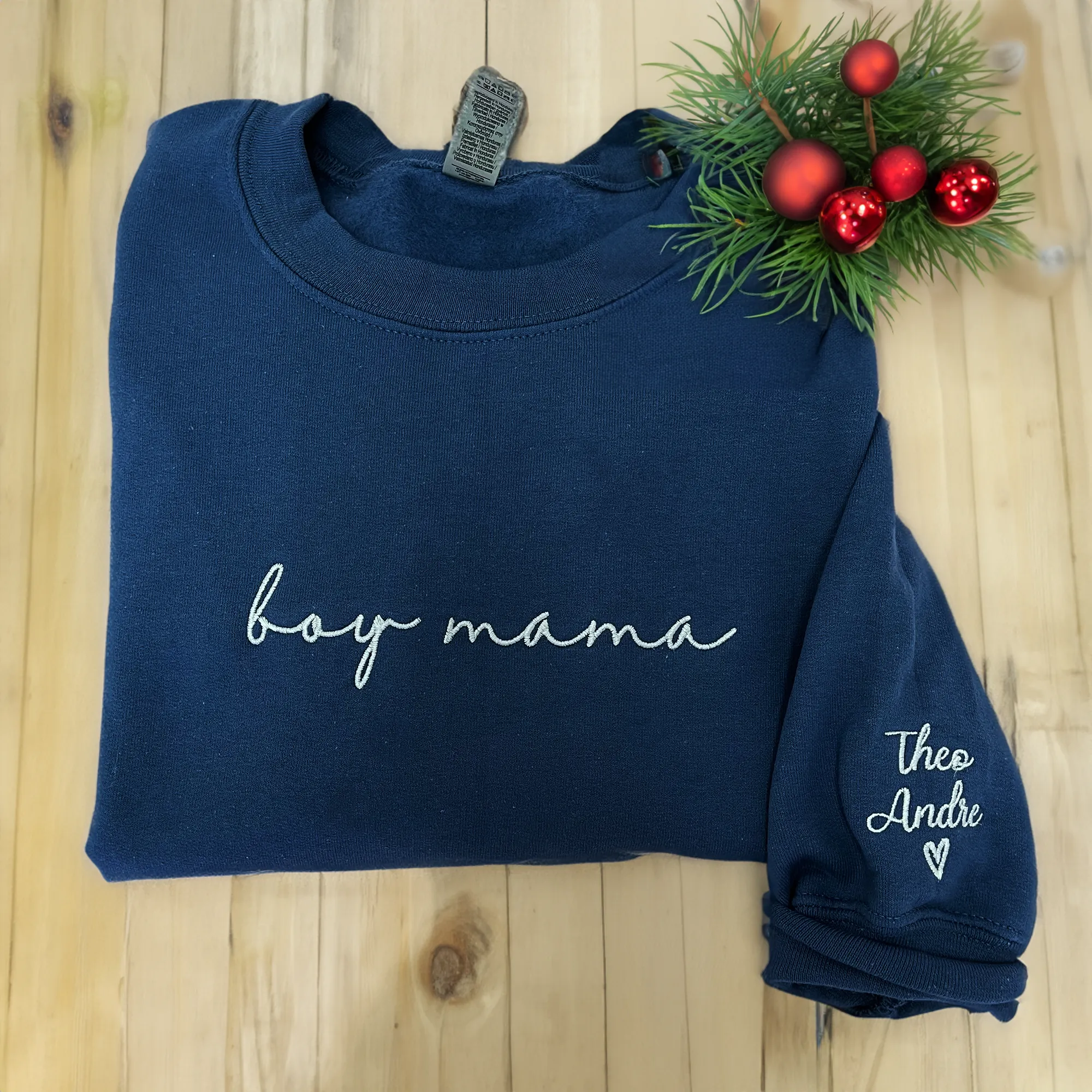 Bride Sweatshirt, Custom Bride Crewneck Est 2024 Embroidered with Initial Heart Sleeve