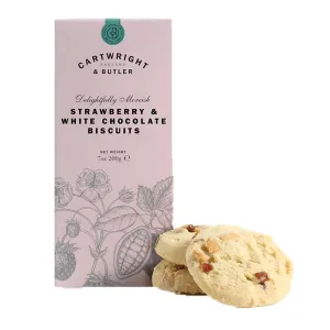 Cartwright & Butler Strawberry & White Chocolate Biscuit, 200g