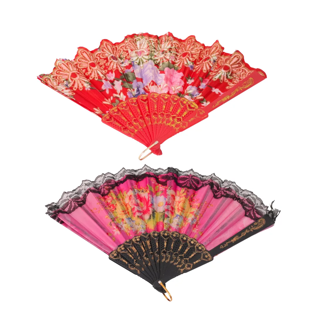 Chinese Folding Fan-1(Random Colours will be send)