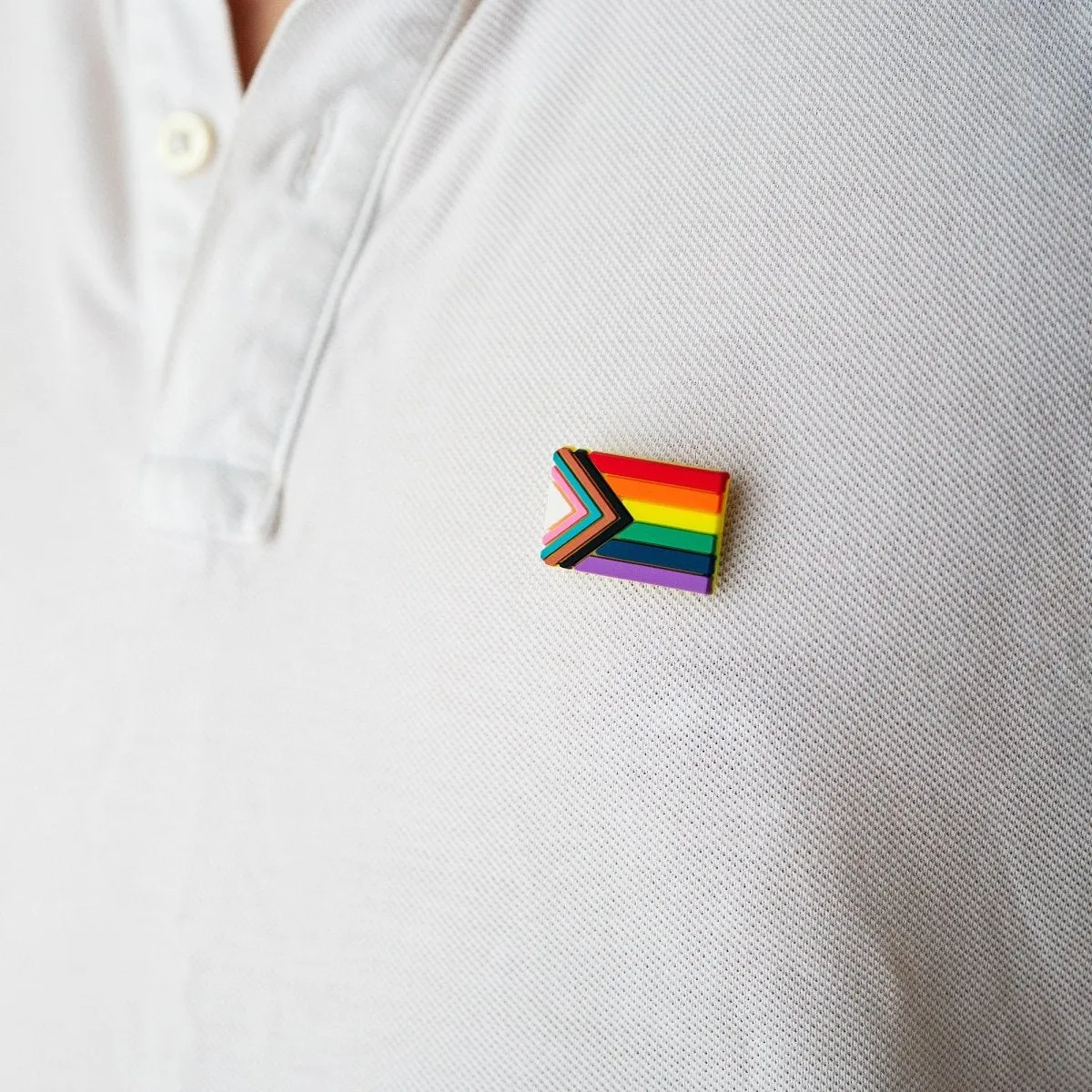 Daniel Quasar Silicone "Progress Pride" Flag Pins