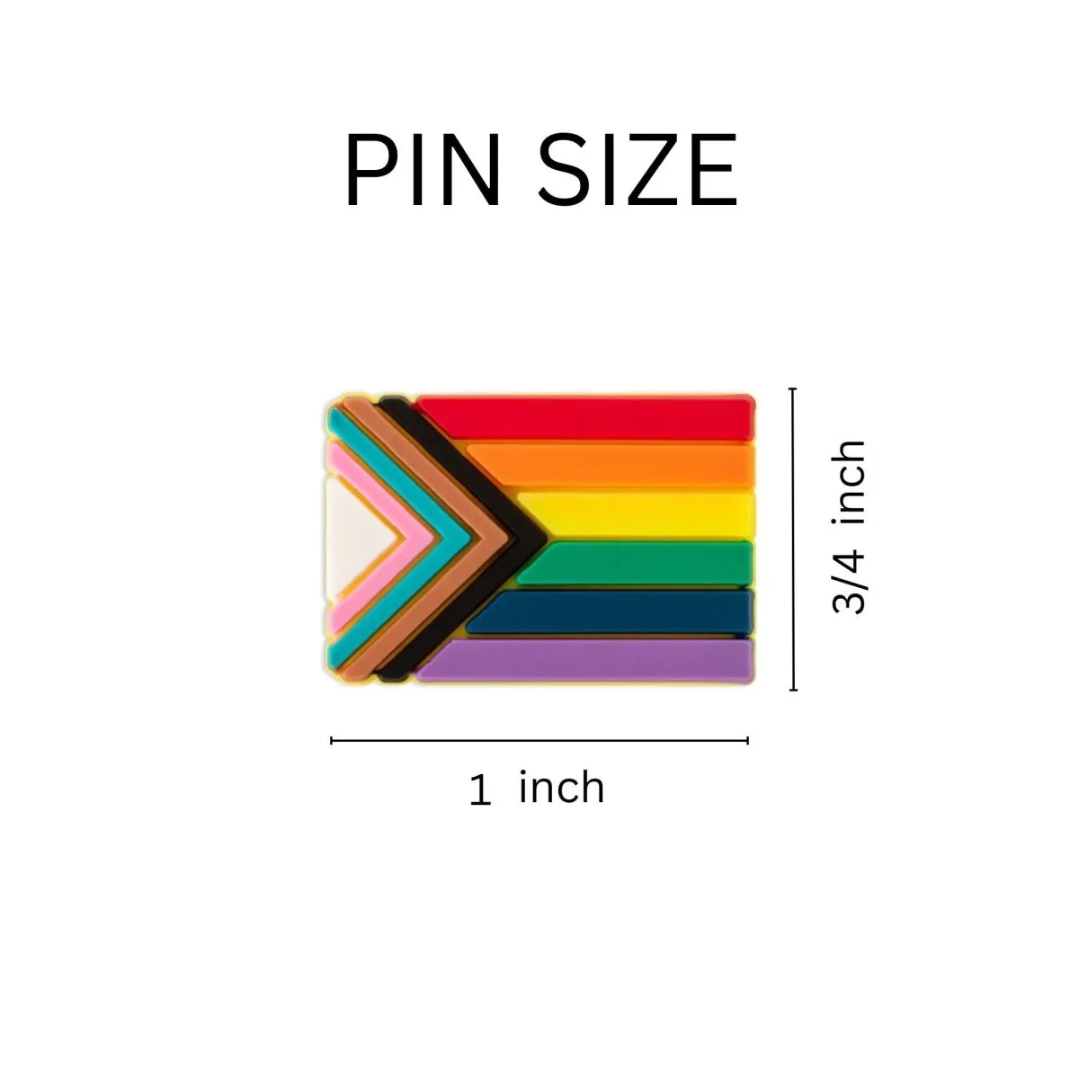 Daniel Quasar Silicone "Progress Pride" Flag Pins