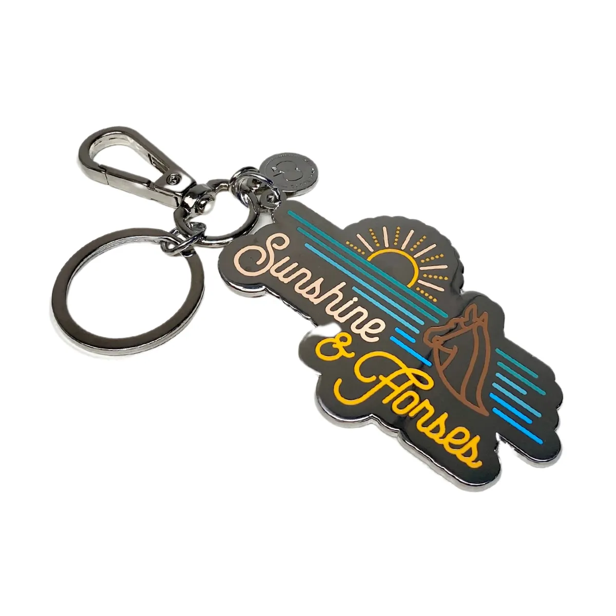 Dapplebay Sunshine and Horses Keychain