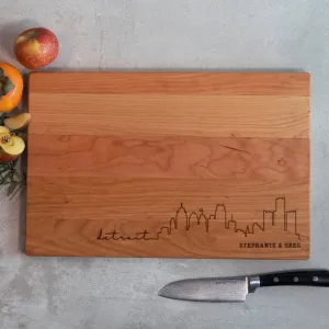 Detroit Michigan Script Cutting Board