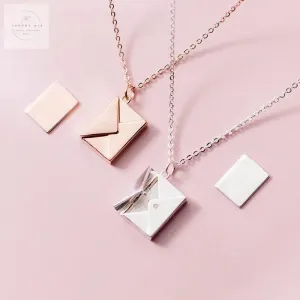 Envelope Letter Pendant Necklace for Women - Perfect Fashion Jewelry Gift for Girlfriends