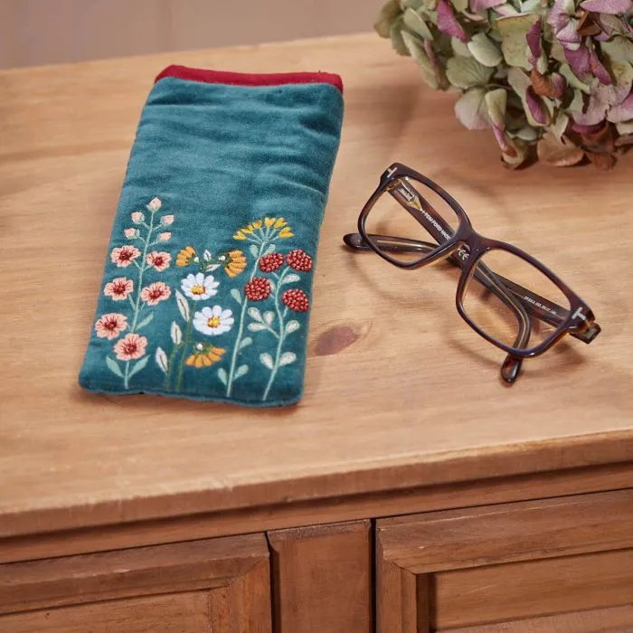 Floral Home Glasses Case