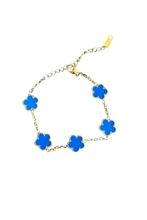 Flower Bracelet | Bright Blue