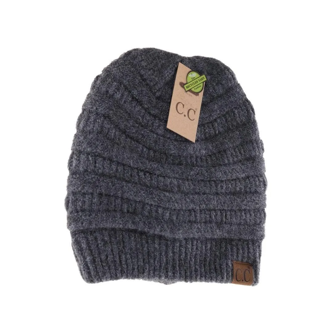 Fuzzy Lined Mixed CC Beanie (Multiple Colors)