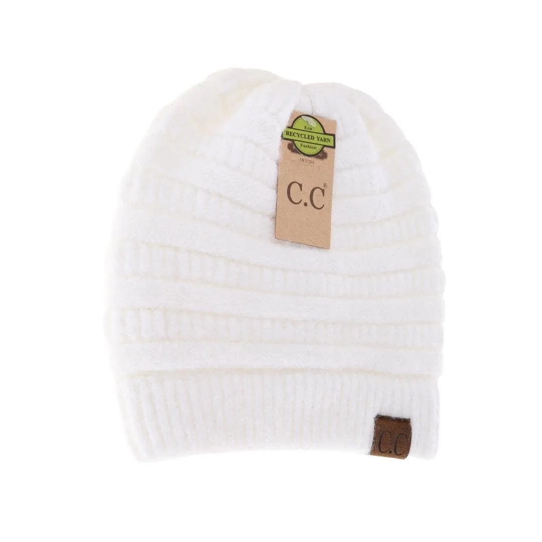 Fuzzy Lined Mixed CC Beanie (Multiple Colors)