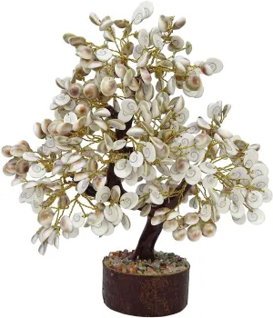 Galox Natural & Original Gomti Chakra | Gomati Chakra Tree for Good Luck & Prosperity Decorative Showpiece (500 Beads)