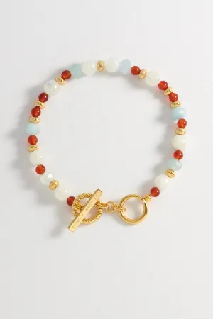 Gemstone T-Bar Bracelet