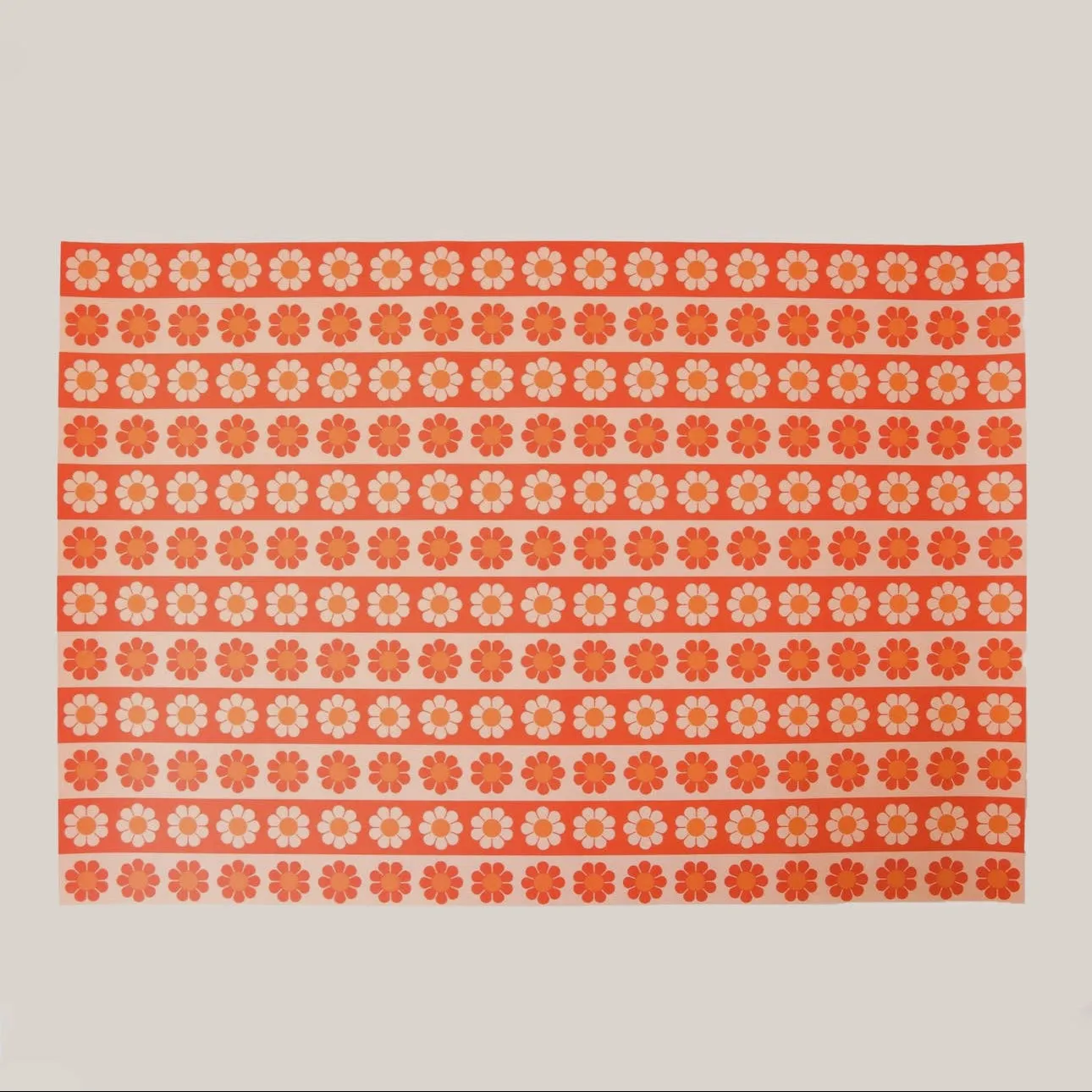 Gift Wrap - Orange Daisy