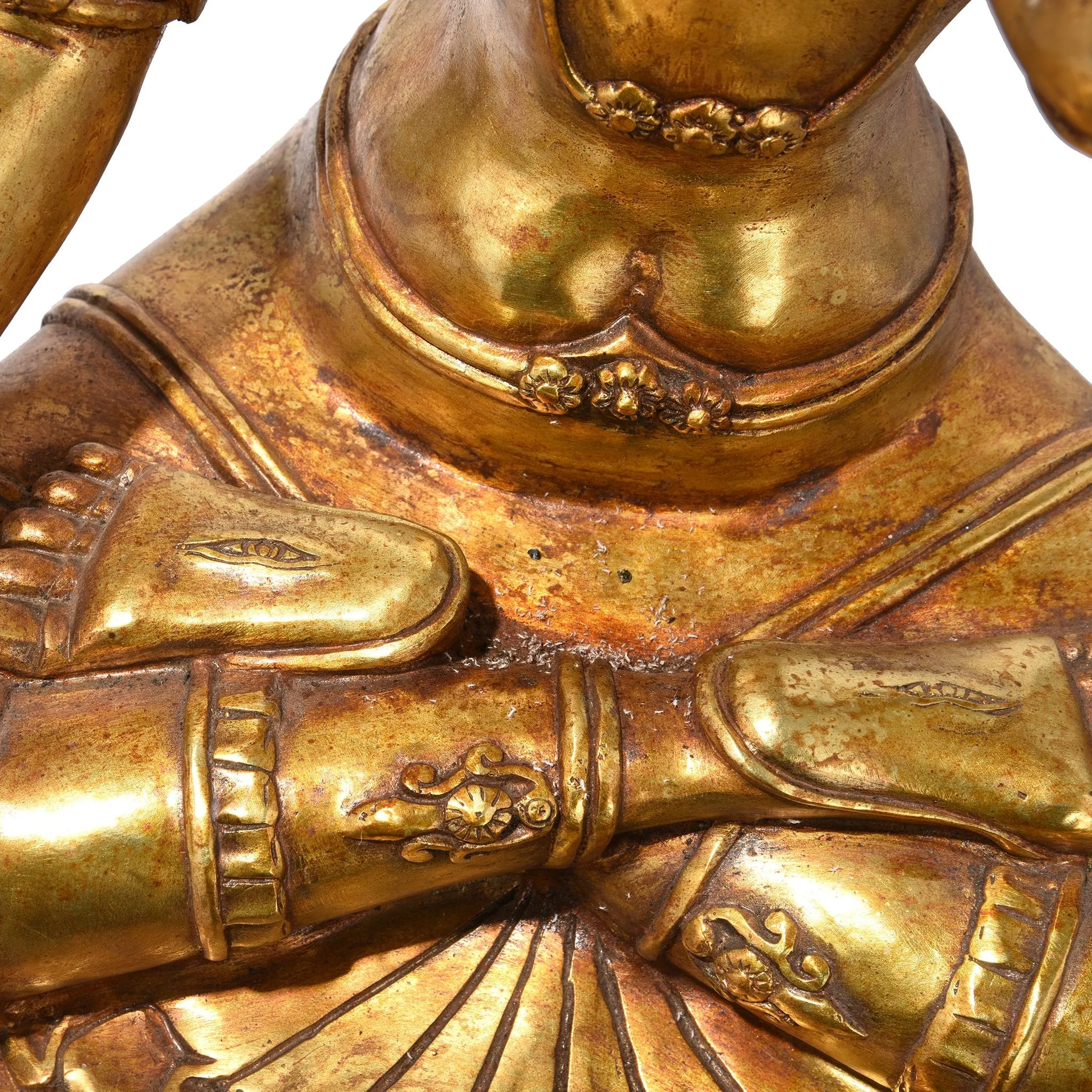 Gilt Bronze Statue Of The Tibetan Goddess Tara