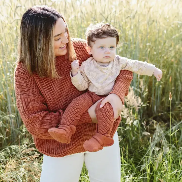 goumikids Organic Cotton Knit Pants (Clay)