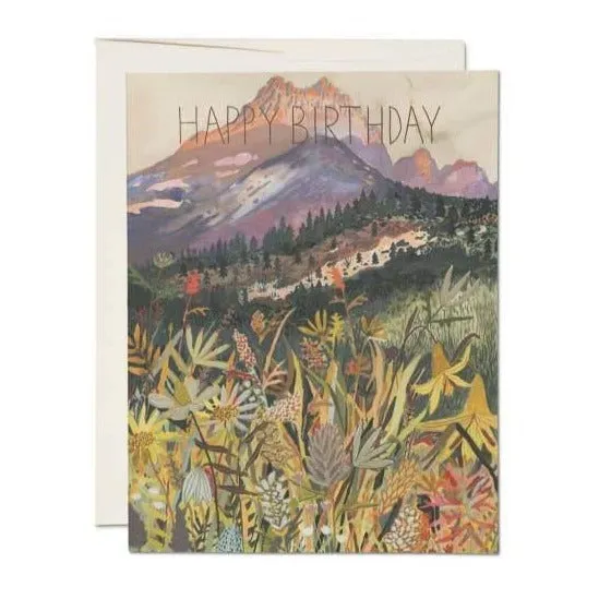 Happy Birthday Mountains Greeting Card