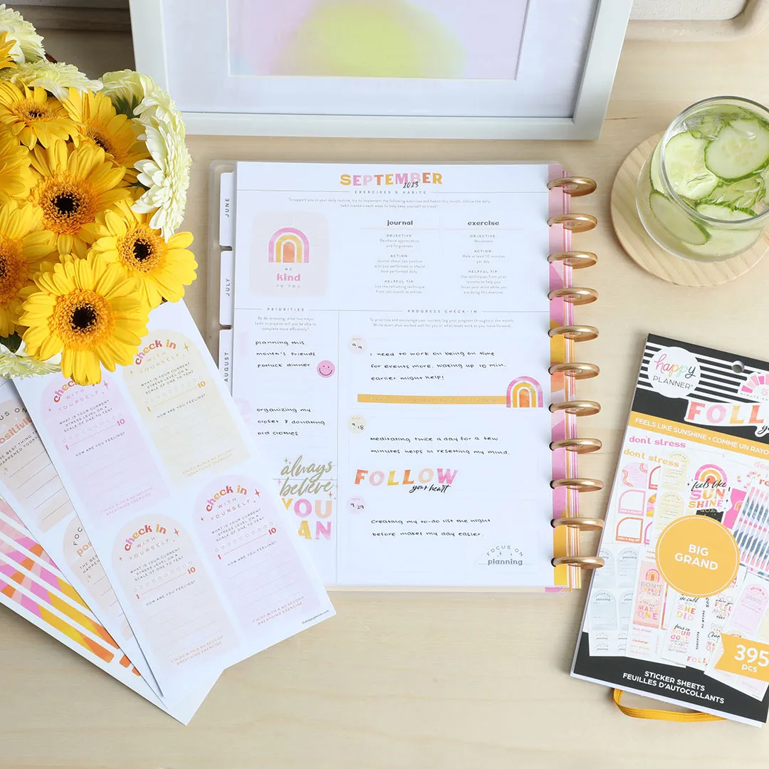 Happy Planner Big Feels Like Sunshine Sticker Book Value Pack