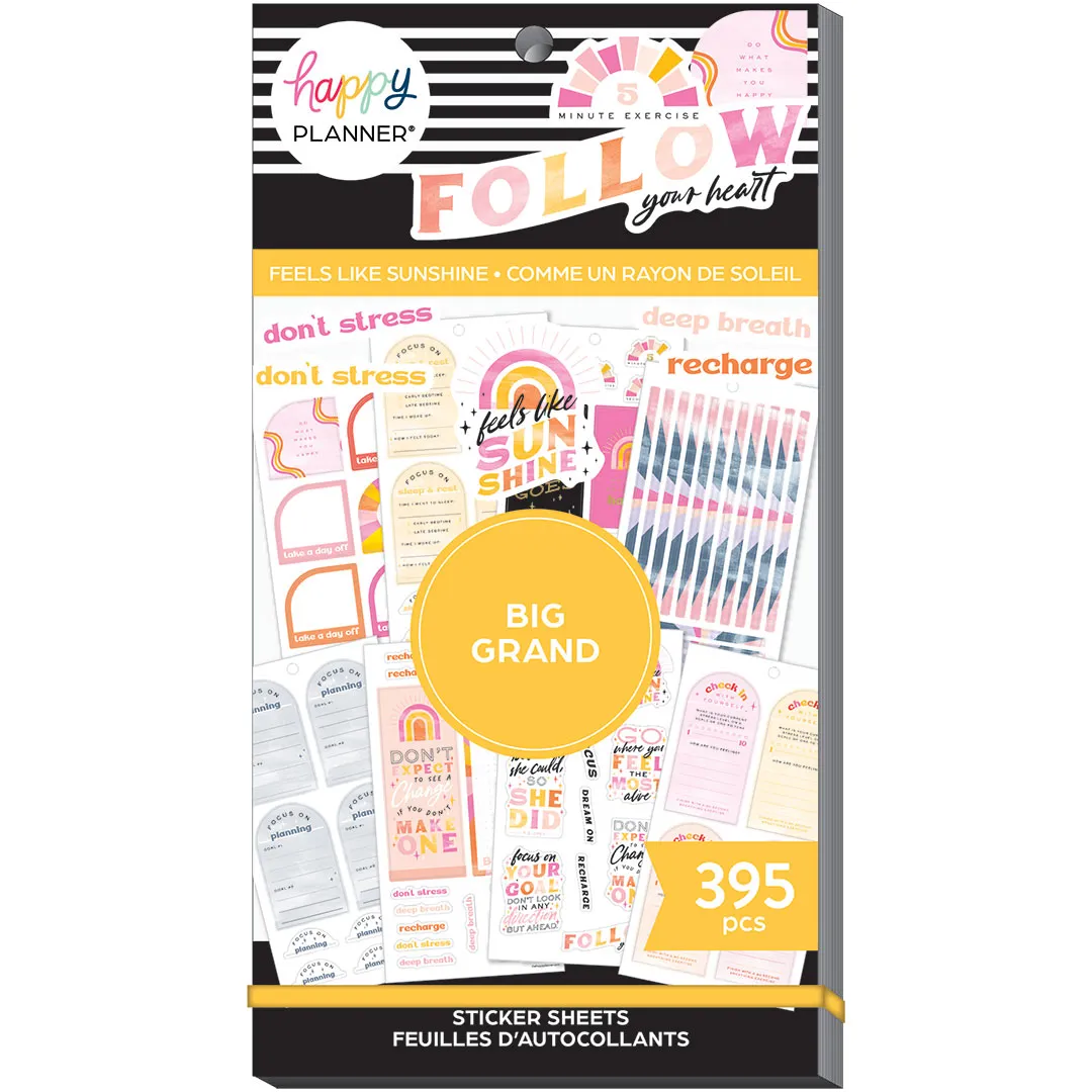 Happy Planner Big Feels Like Sunshine Sticker Book Value Pack