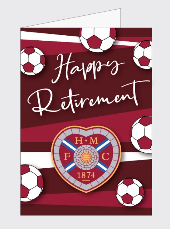 Happy Retirement Football & Crest Card