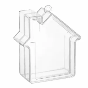 House Shaped Acrylic Candy Boxes 24 Pack 2.83"x2.08"x1.02"