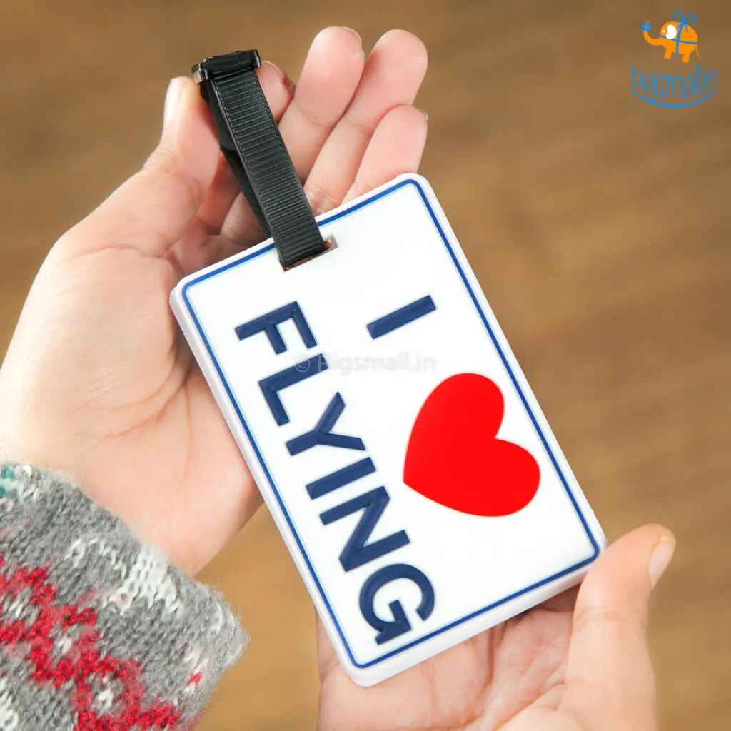 I Love Flying Luggage Tag