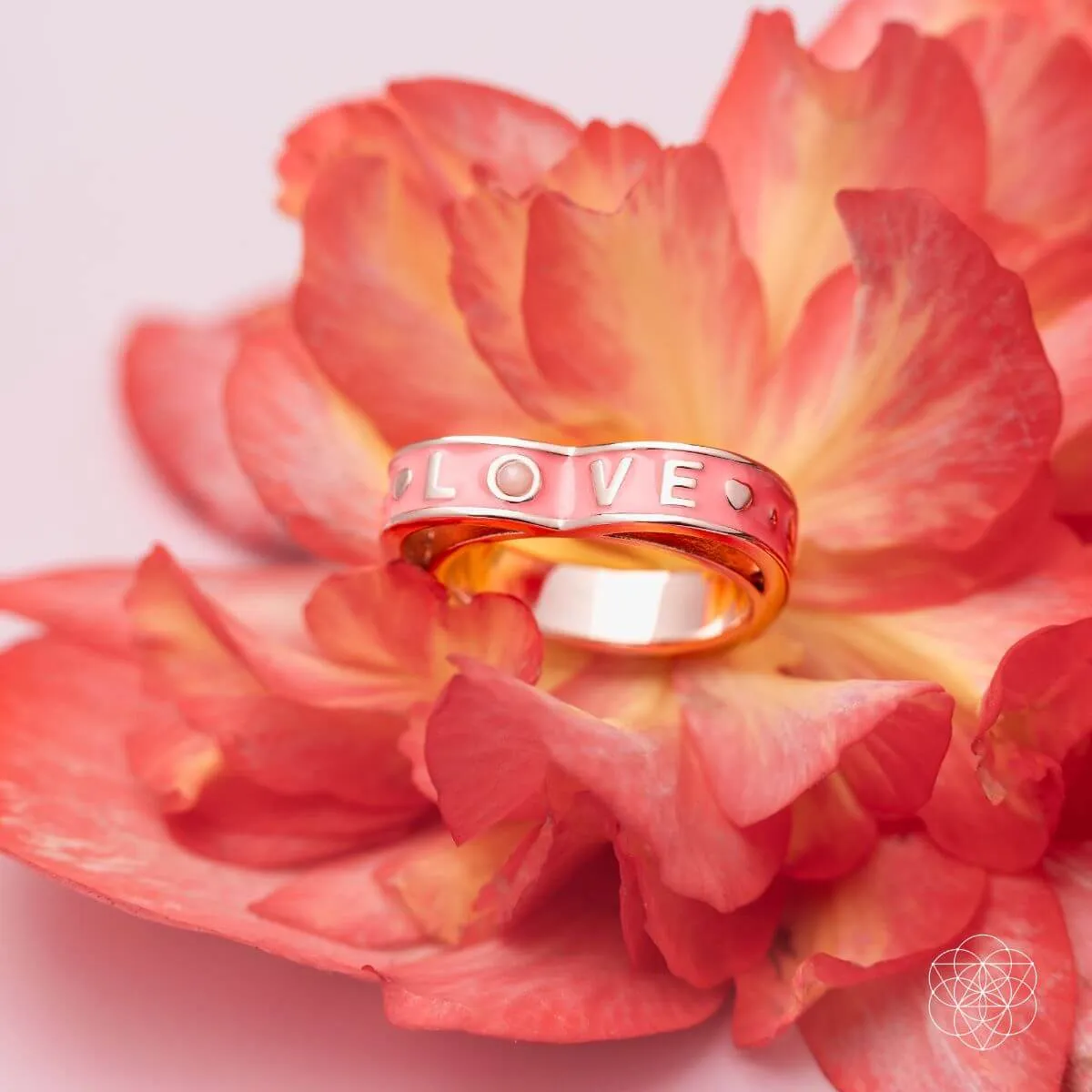 I Love My Life - Heart Awakening Pink Opal Ring