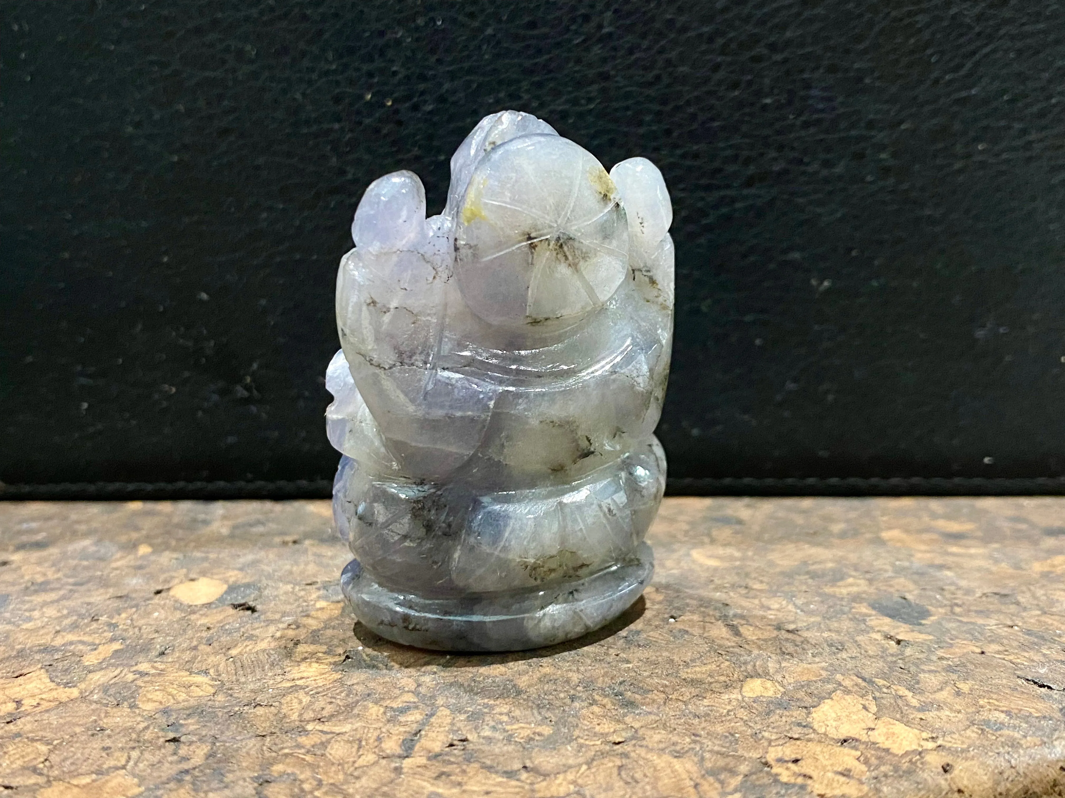 Iolite Ganesh Statue