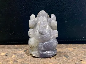 Iolite Ganesh Statue