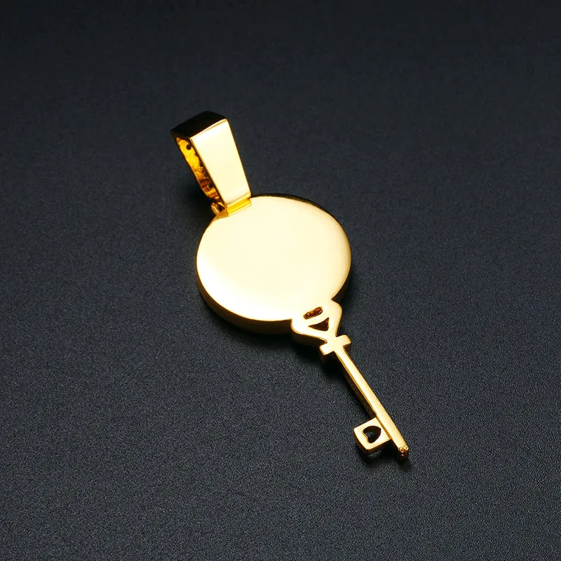 Key Shaped Picture Necklace