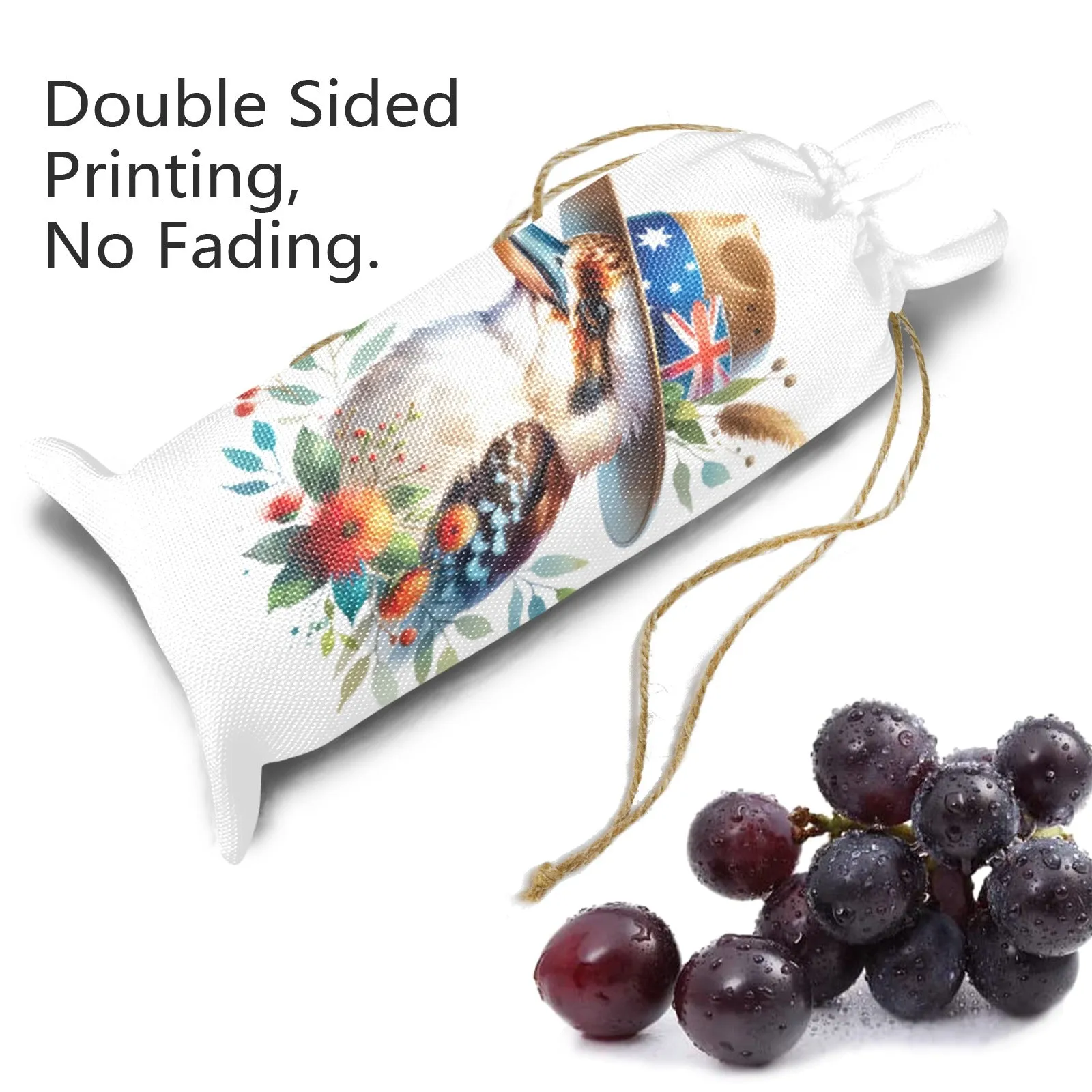 Kookaburra awd1338 Linen Wine Bottle Bag