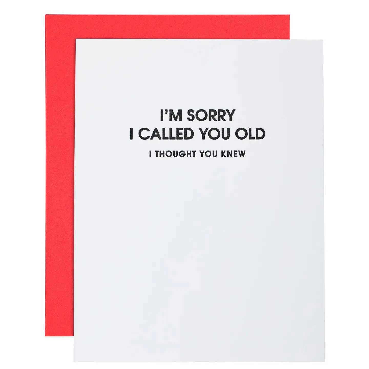 LOL Cheese Letterpress Greeting Cards