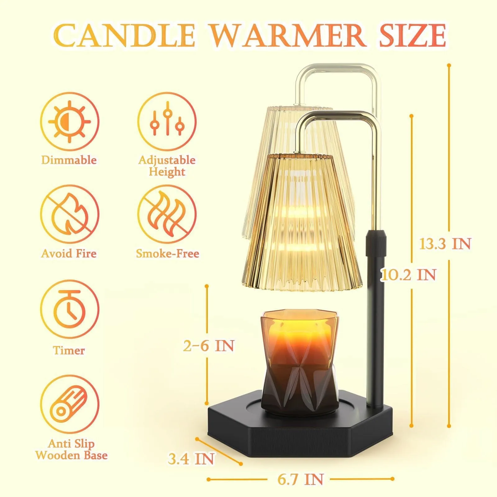 LovelyRLovely Timer Candle Warmer Lamp