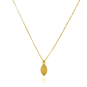 MABELY GOLD SMALL PENDANT NECKLACE FILIGREE