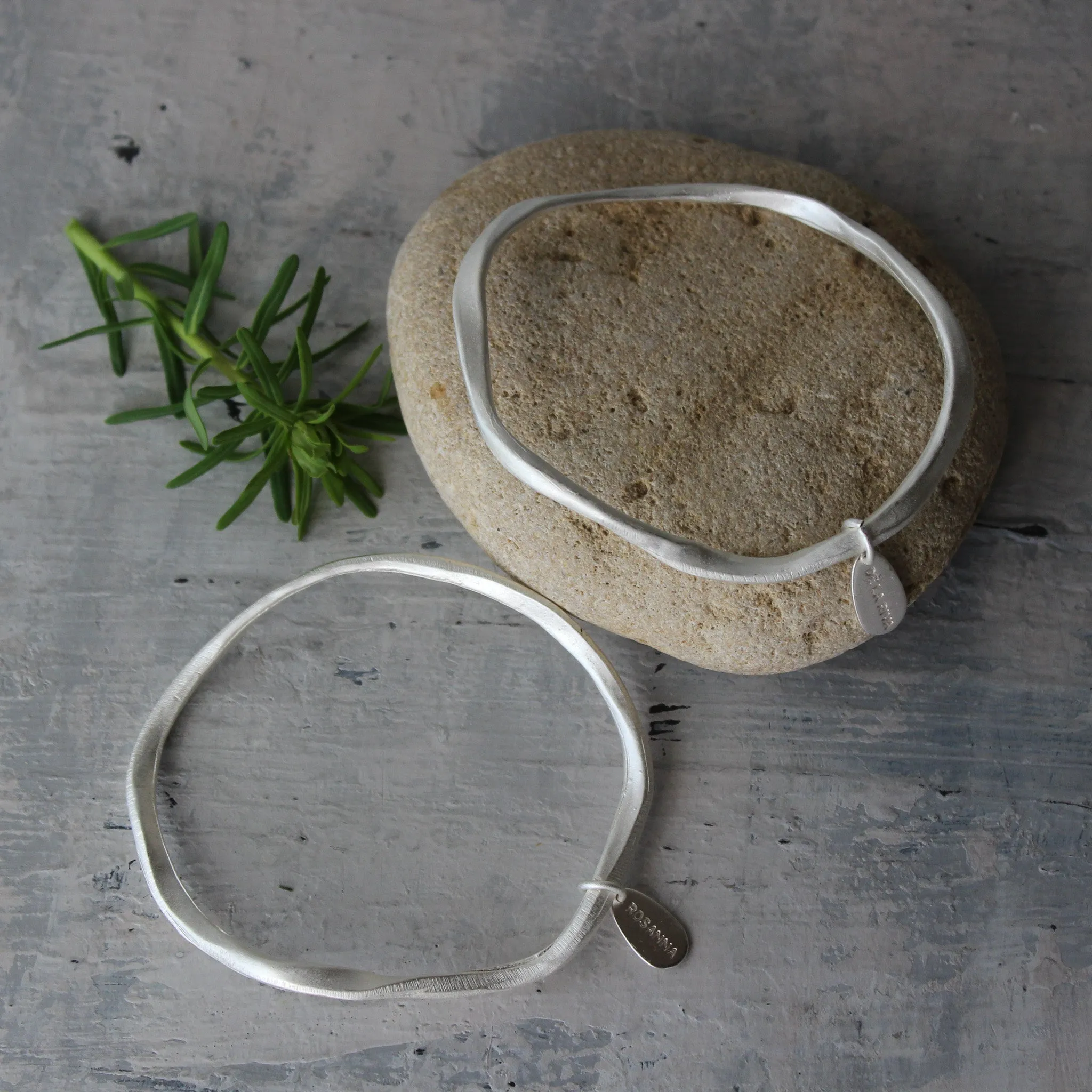 Mediterranean Silver Bangle