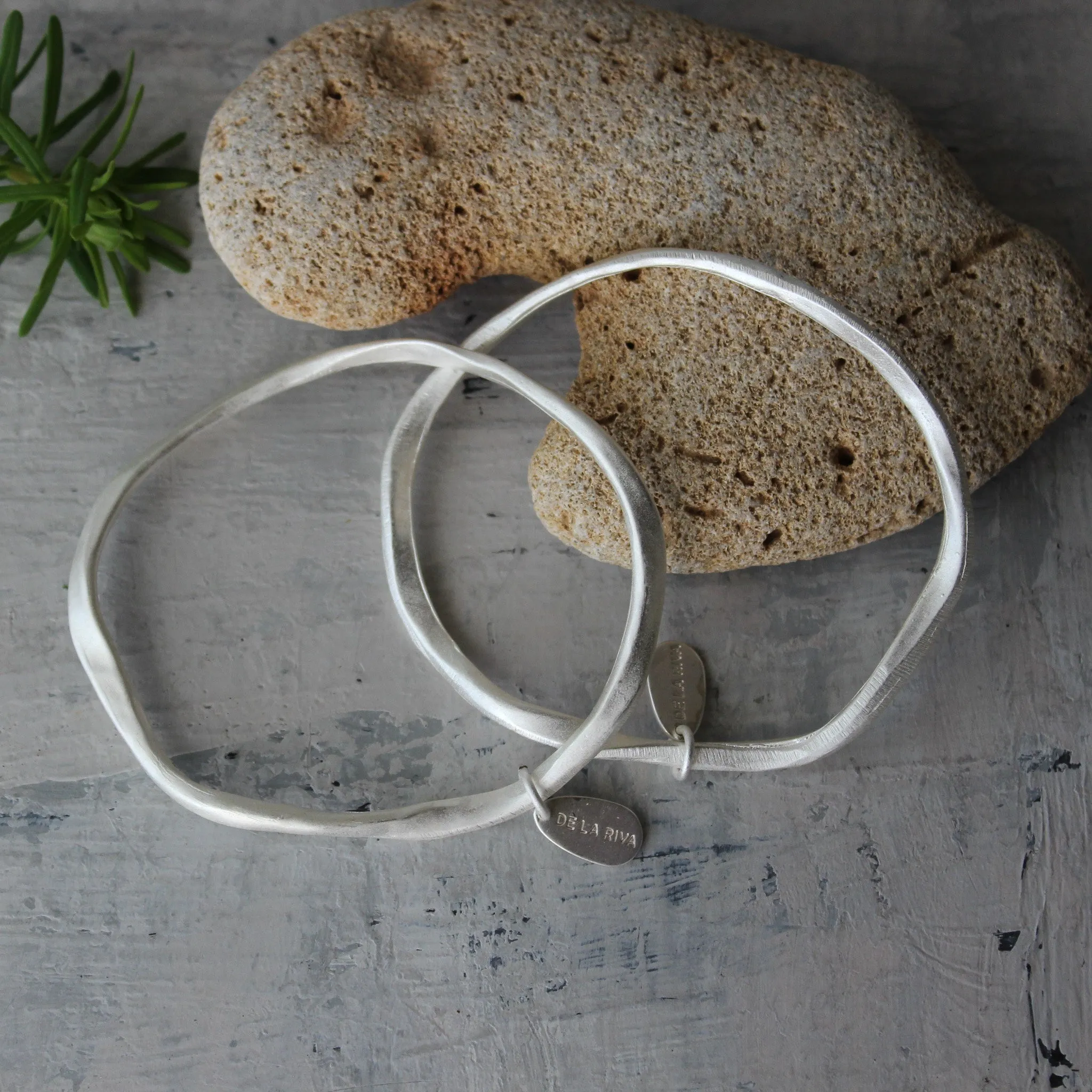 Mediterranean Silver Bangle