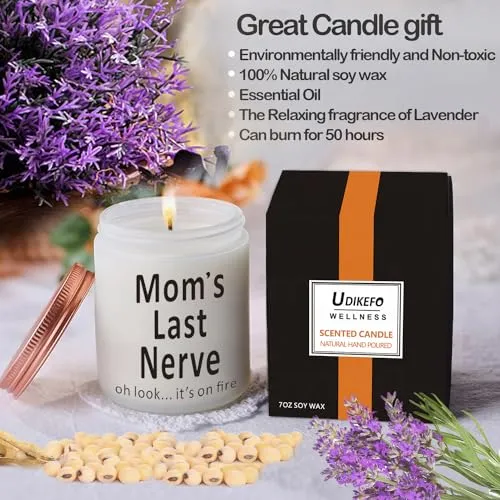 Mothers Day Gifts from Daughter Son,Gifts for Mom,Mom Birthday Gift, Gifts for Mom Who Has Everything, Soy Candle, Long Burning & Highly Scented