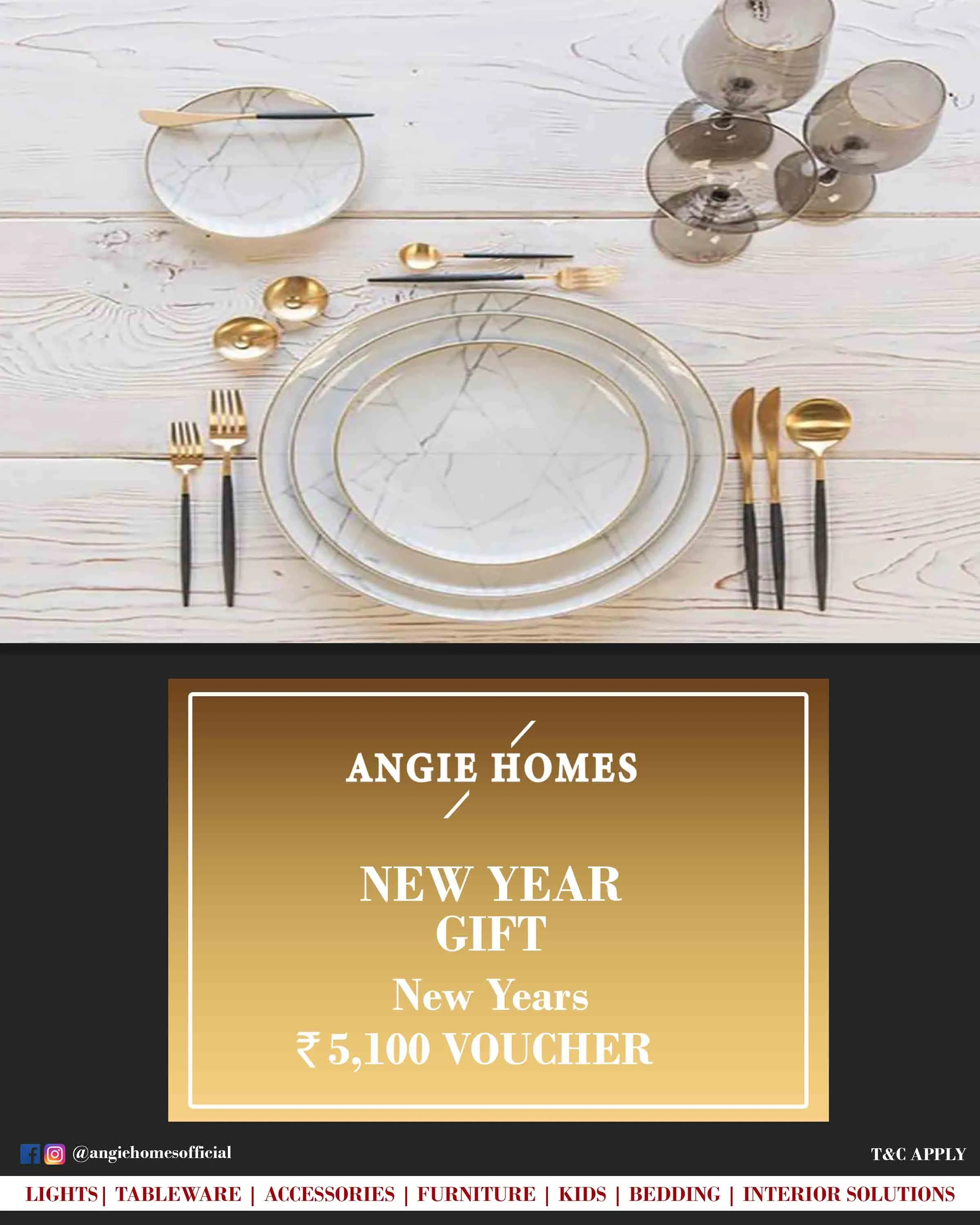 Online New Year Gift Voucher for Tableware | Dinner Set