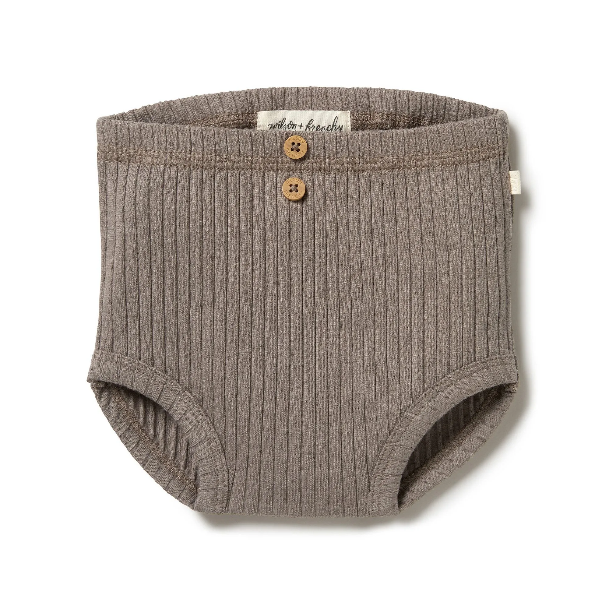 Organic Rib Nappy Pant, Hazelwood