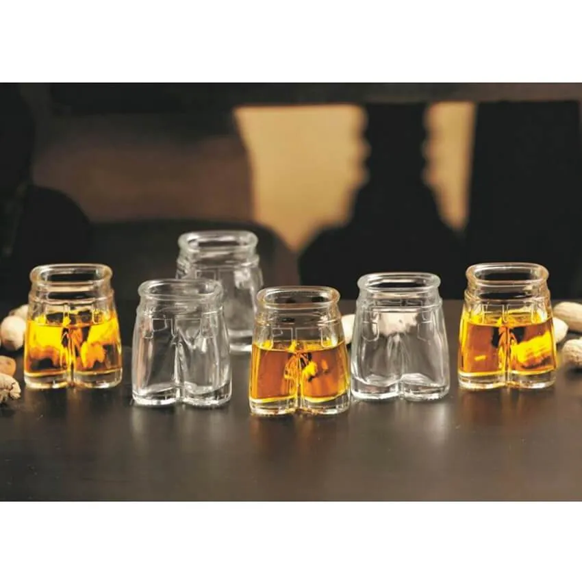 Pants Up Shot Glasses - Set of 6