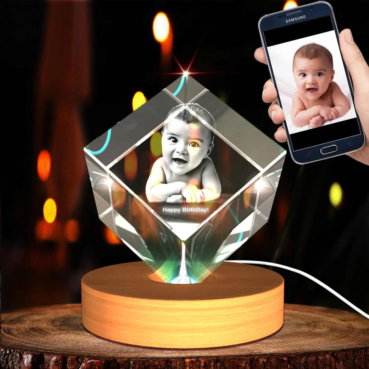 Personalized 3D Crystal Photo Gifts - Made in Canada