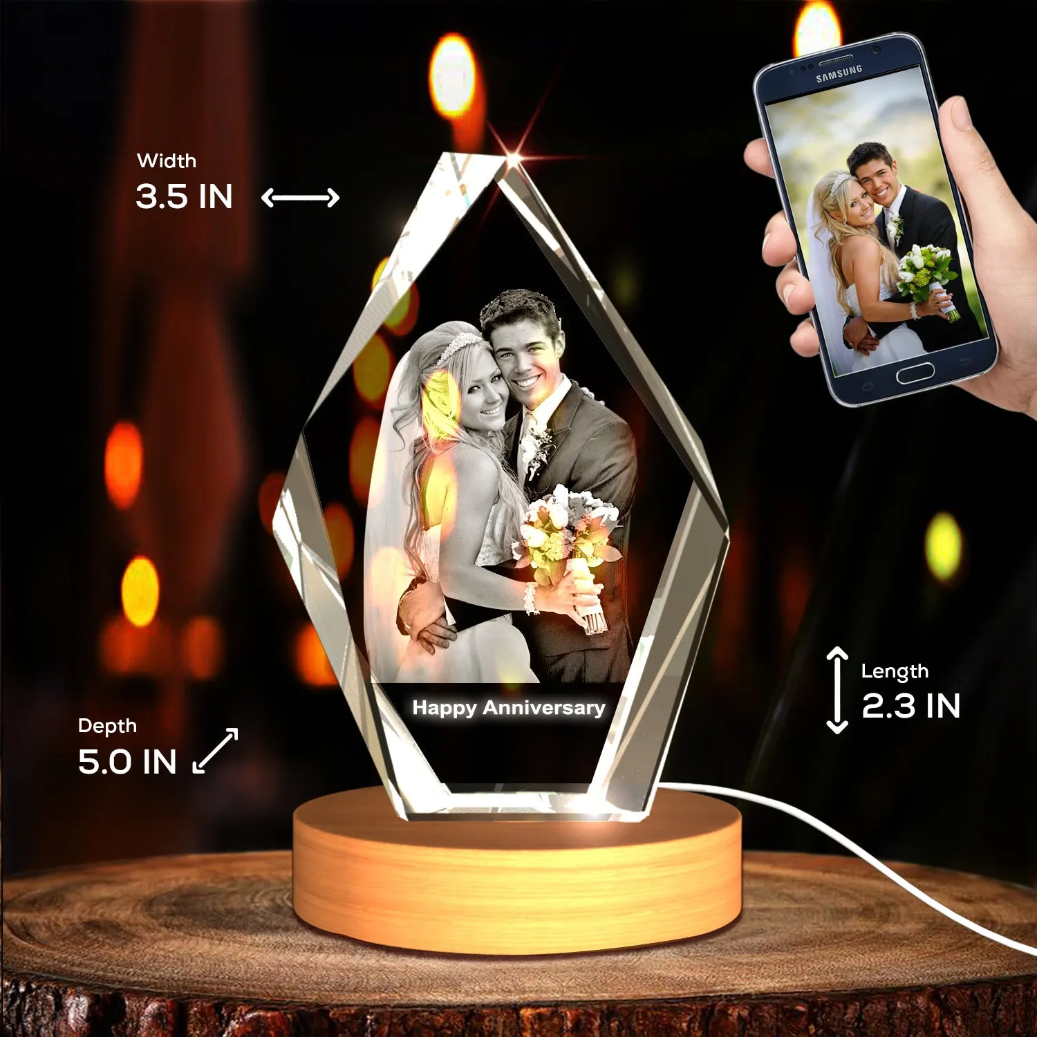 Personalized 3D Crystal Photo Gifts - Made in Canada