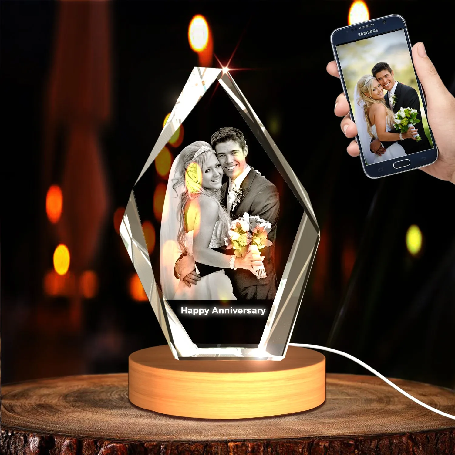 Personalized 3D Crystal Photo Gifts - Made in Canada