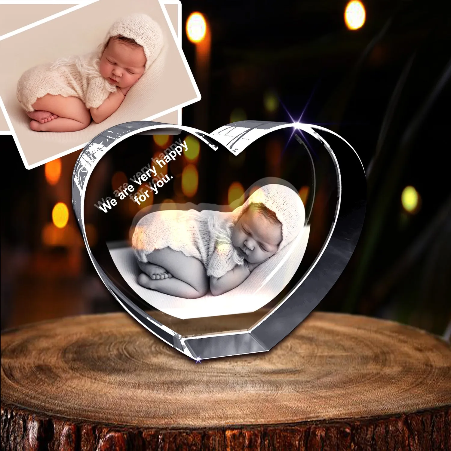 Personalized 3D Crystal Photo Gifts - Made in Canada