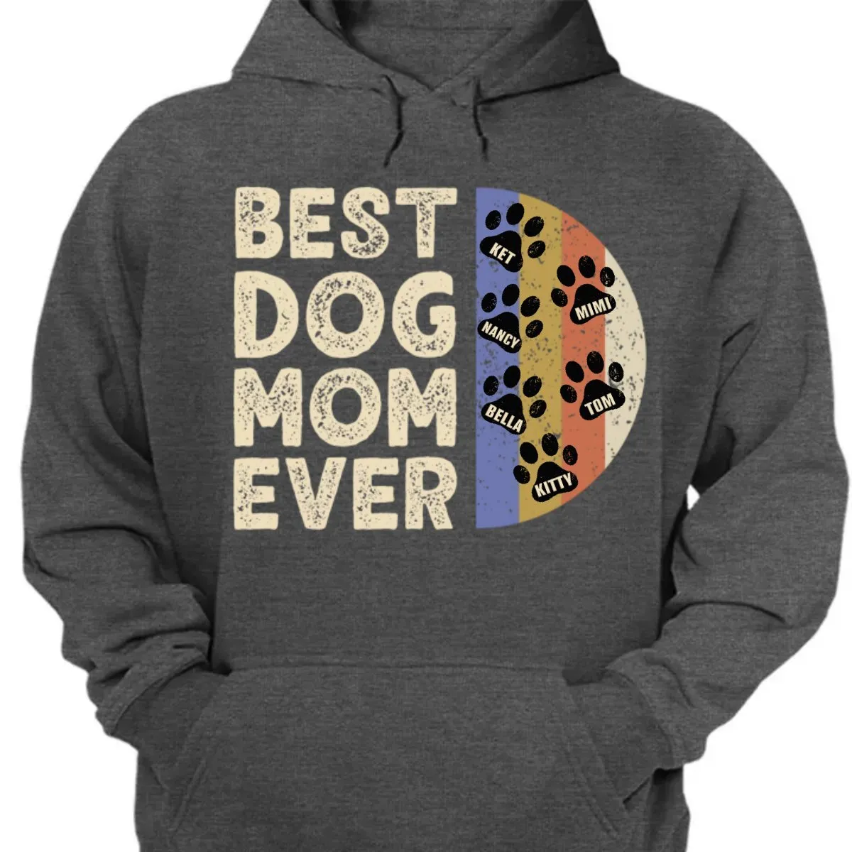 Pet Lovers - Dog Cat Paw Prints - Personalized Unisex T-shirt, Hoodie, Sweatshirt